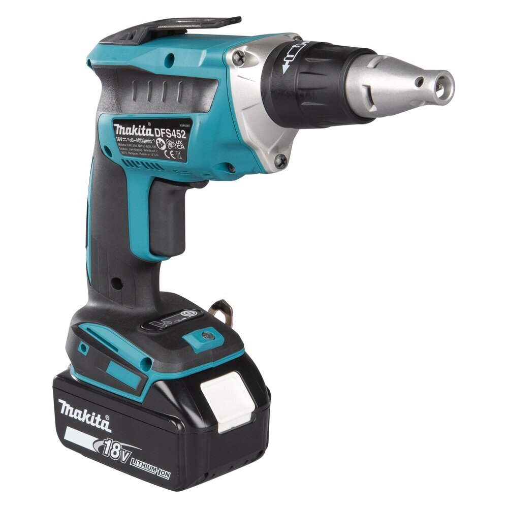 Akumuliatorinis suktuvas Makita DFS452TJX2, 18V, 2X5.0Ah (medvaržčių sukimui) 10