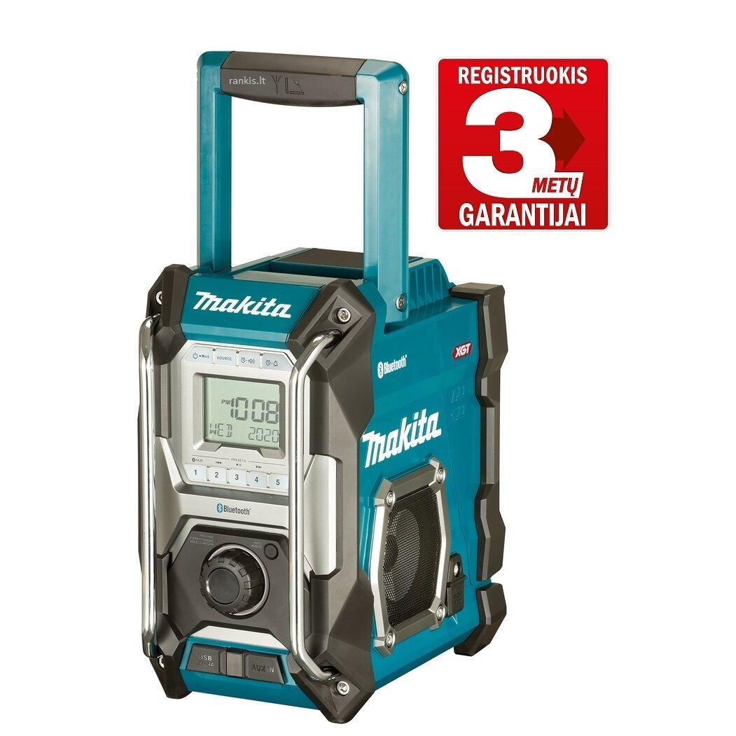 Akumuliatorinis darbinis Bluetooth radijas Makita MR002GZ Akumuliatorinis darbinis Bluetooth radijas Makita MR002GZ