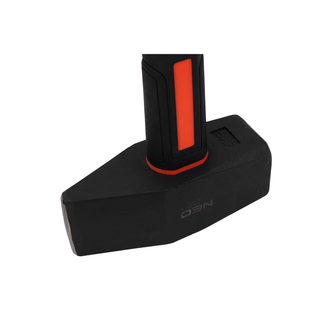 Akmeninis plaktukas, skaldytuvas 4 kg, stiklo pluošto rankena, bimedžiaga 1 Akmeninis plaktukas, skaldytuvas 4 kg, stiklo pluošto rankena, bimedžiaga 1