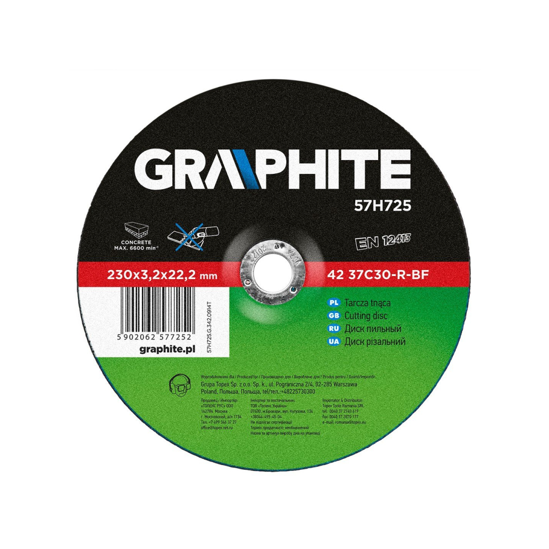 Akmens pjovimo diskas 230 x 3,2 x 22 mm 42 37C30-R