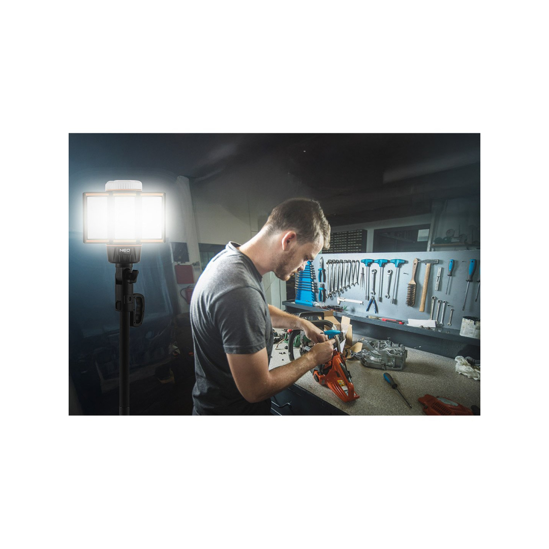 Akumuliatorinė lempa NEO 5000lm + įkroviklis 2