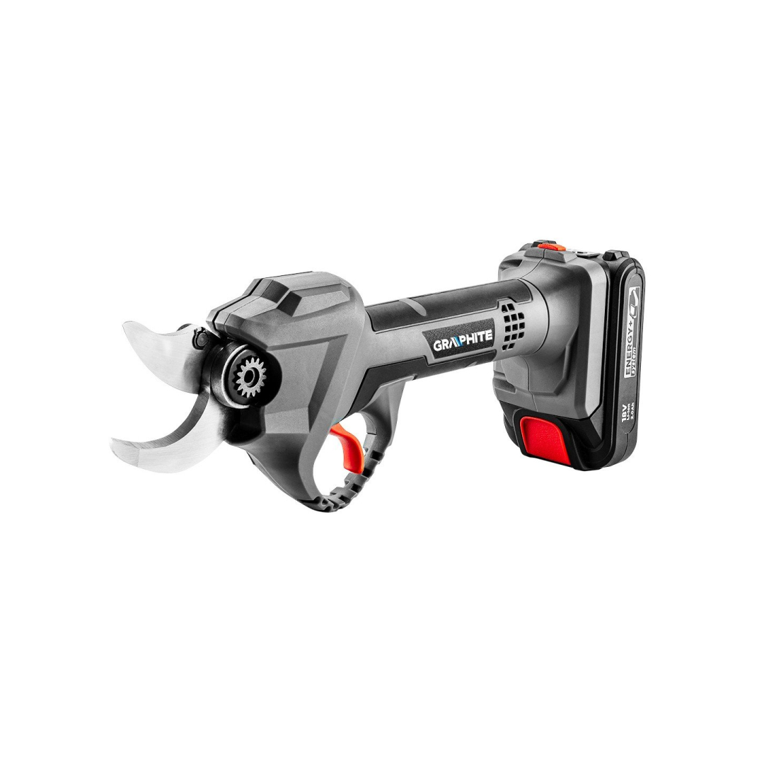 Akumuliatorinės genėjimo žirklės GRAPHITE "Energy+" 18 V, (be akum. ir krov.) 2 Akumuliatorinės genėjimo žirklės GRAPHITE "Energy+" 18 V, (be akum. ir krov.) 2