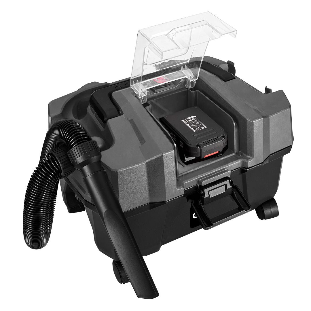 Akumuliatorinis dulkių siurblys GRAPHITE 58GE105, 18V, (be akum. ir krov.) 1 Akumuliatorinis dulkių siurblys GRAPHITE 58GE105, 18V, (be akum. ir krov.) 1