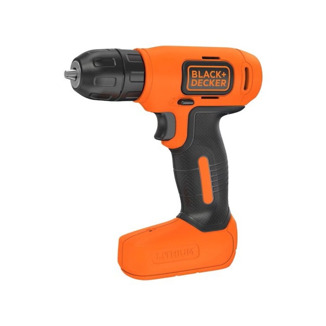 Akumuliatorinis Gręžtuvas - Suktuvas, 7.2V BDCD8-QW, Integruotas Akumuliatorius 1,5 AH, Black&amp;Decker