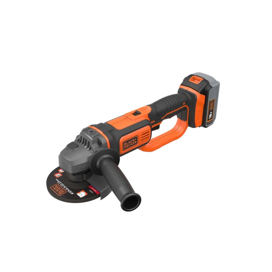 Akumuliatorinis Kampinis šlifuoklis, 18V BCG720M1-QW, 1X 4.0AH, Black&Decker