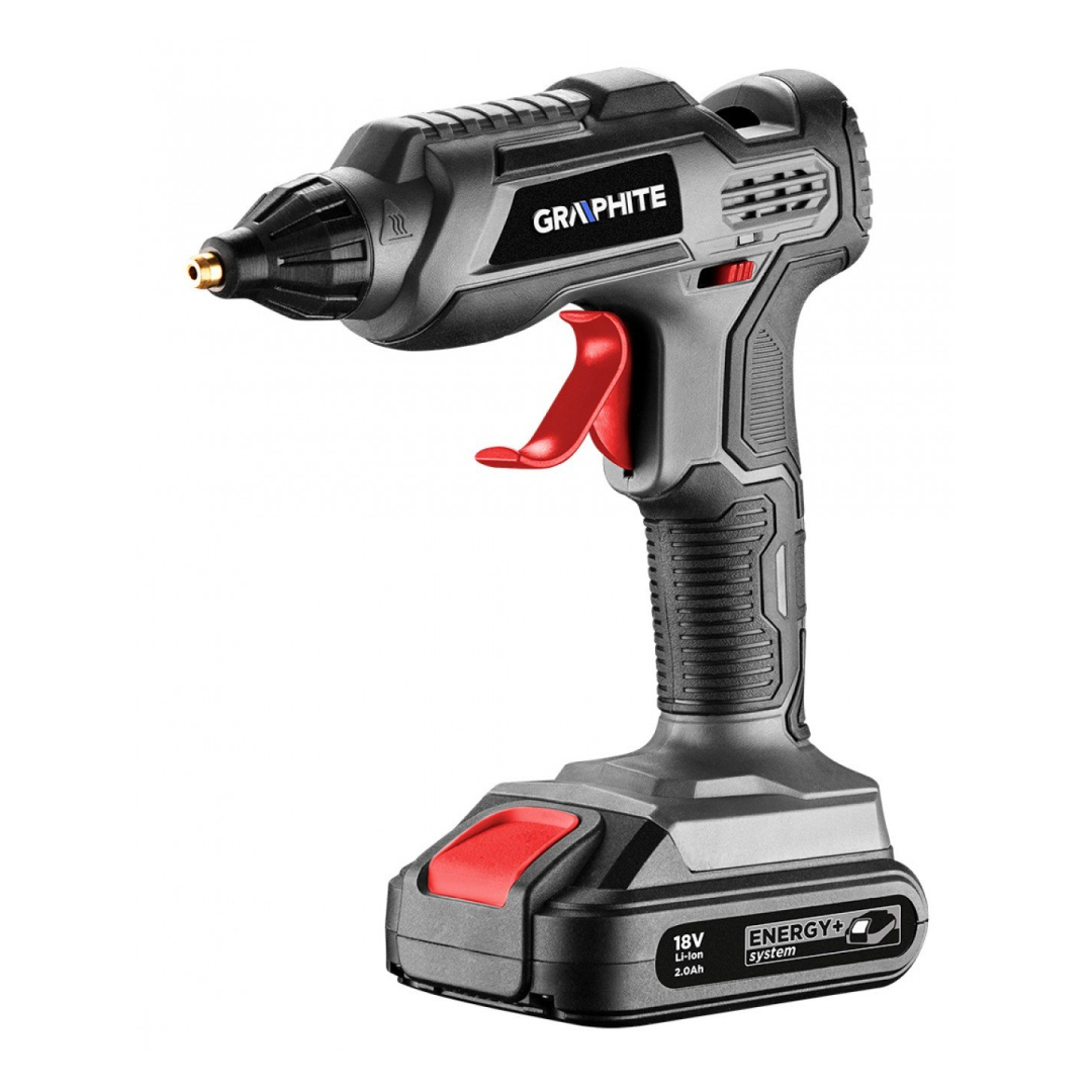 Akumuliatorinis klijų pistoletas GRAPHITE 18V (be akum. ir krov.) 2 Akumuliatorinis klijų pistoletas GRAPHITE 18V (be akum. ir krov.) 2