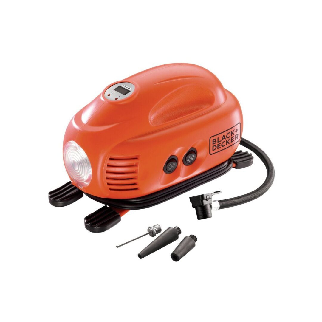 Akumuliatorinis Kompresorius 121PSI, 12V ASI200-XJ, Car plug, Black&Decker Akumuliatorinis Kompresorius 121PSI, 12V ASI200-XJ, Car plug, Black&Decker