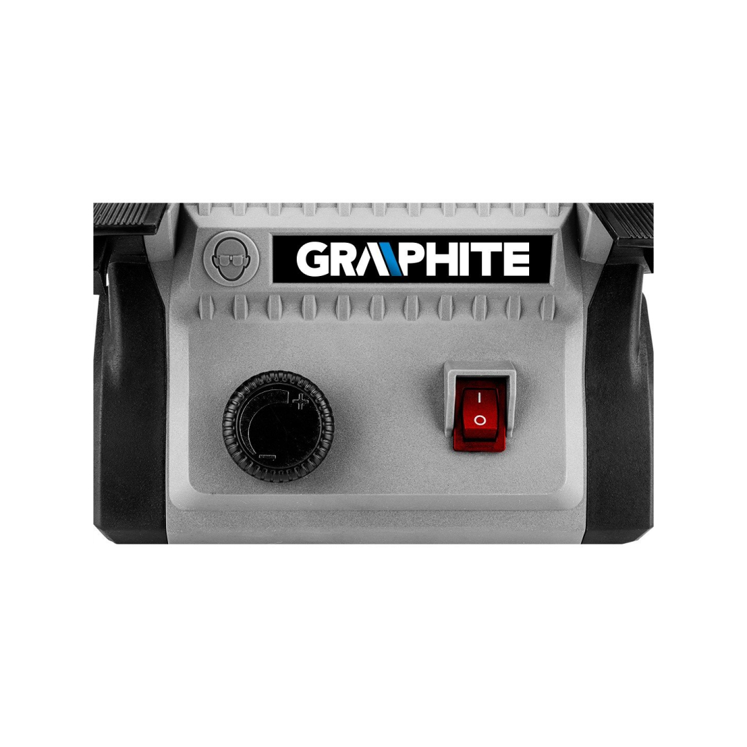 Akumuliatorinis mini stalinis šlifuoklis GRAPHITE 58G095 3in1 3