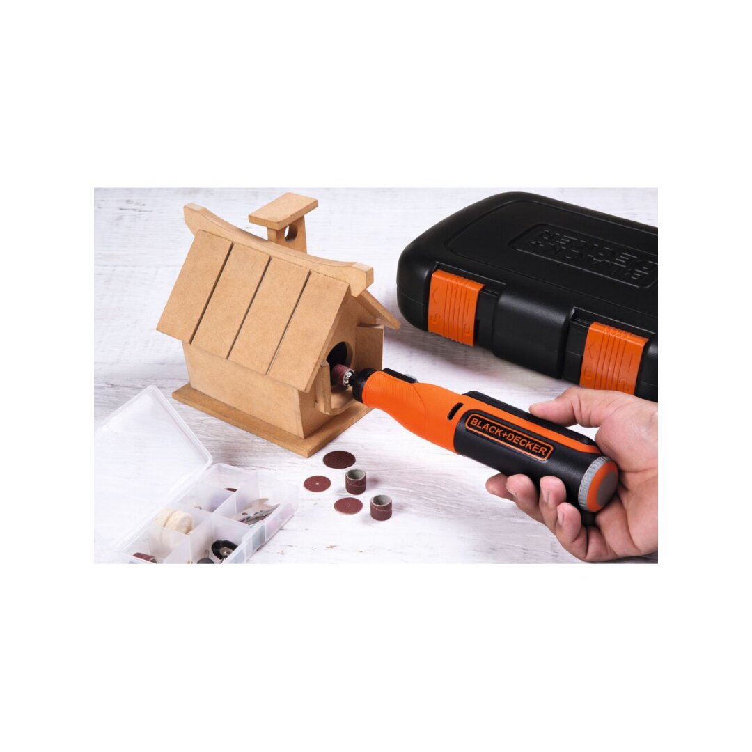 Akumuliatorinis Rankinis frezeris, 7.2V BCRT8IK-XJ, Integruotas Akumuliatorius 1,5 AH, Black&Decker 1