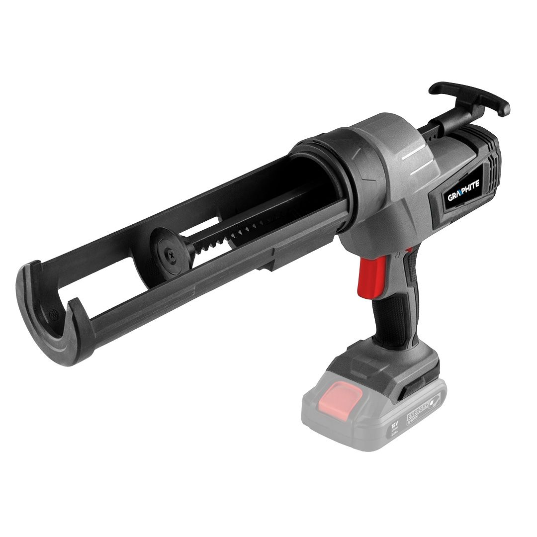 Akumuliatorinis sandarinimo pistoletas GRAPHITE 58GE114, 18 V, (be akum.ir krov.) Akumuliatorinis sandarinimo pistoletas GRAPHITE 58GE114, 18 V, (be akum.ir krov.)