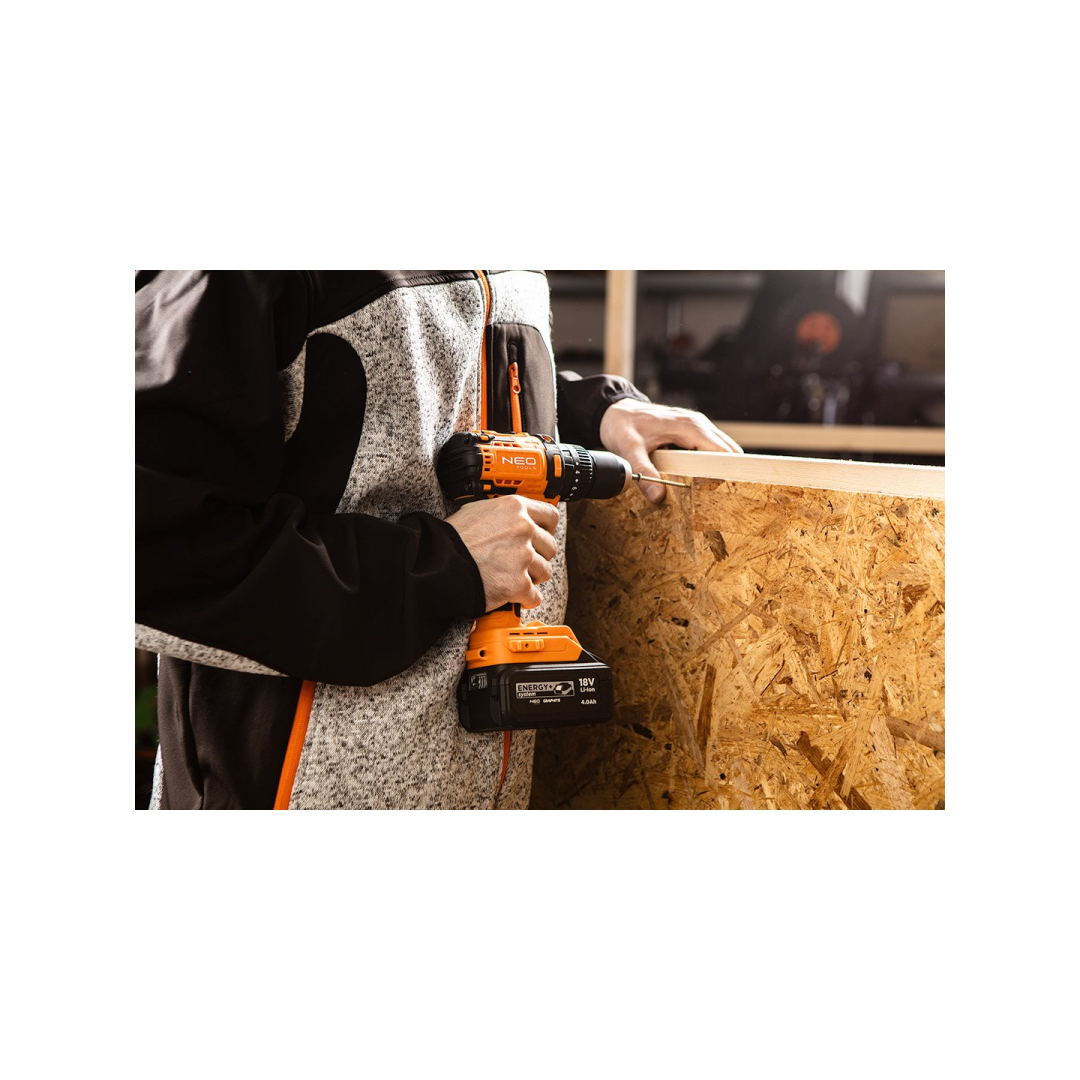Akumuliatorinis smūginis gręžtuvas, 13 mm metalinis griebtuvas, be šepetėlių, kompaktiškas, Energy+, be akumuliatoriaus 4 Akumuliatorinis smūginis gręžtuvas, 13 mm metalinis griebtuvas, be šepetėlių, kompaktiškas, Energy+, be akumuliatoriaus 4