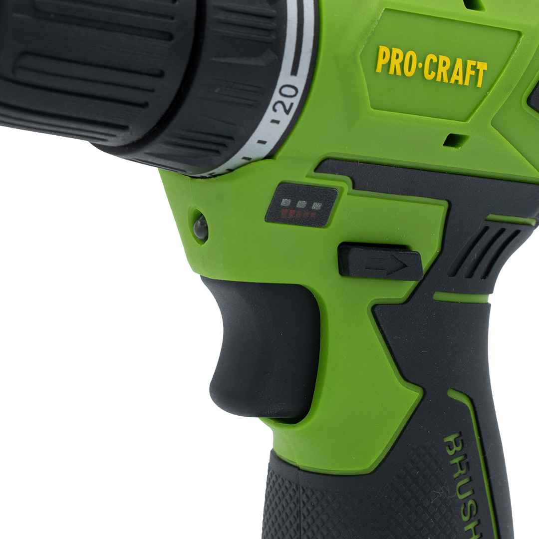 Akumuliatorinis suktuvas - gręžtuvas ProCraft PA12BL, 12 V, 2 Ah, 30 Nm 5 Akumuliatorinis suktuvas - gręžtuvas ProCraft PA12BL, 12 V, 2 Ah, 30 Nm 5