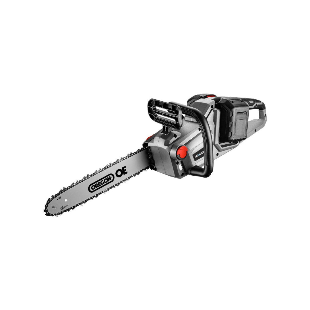 Akumulitorinis bešepetėlinis grandininis pjūklas GRAPHITE Energy+, 36V, Li-Ion, (be akum. ir krov.) 2