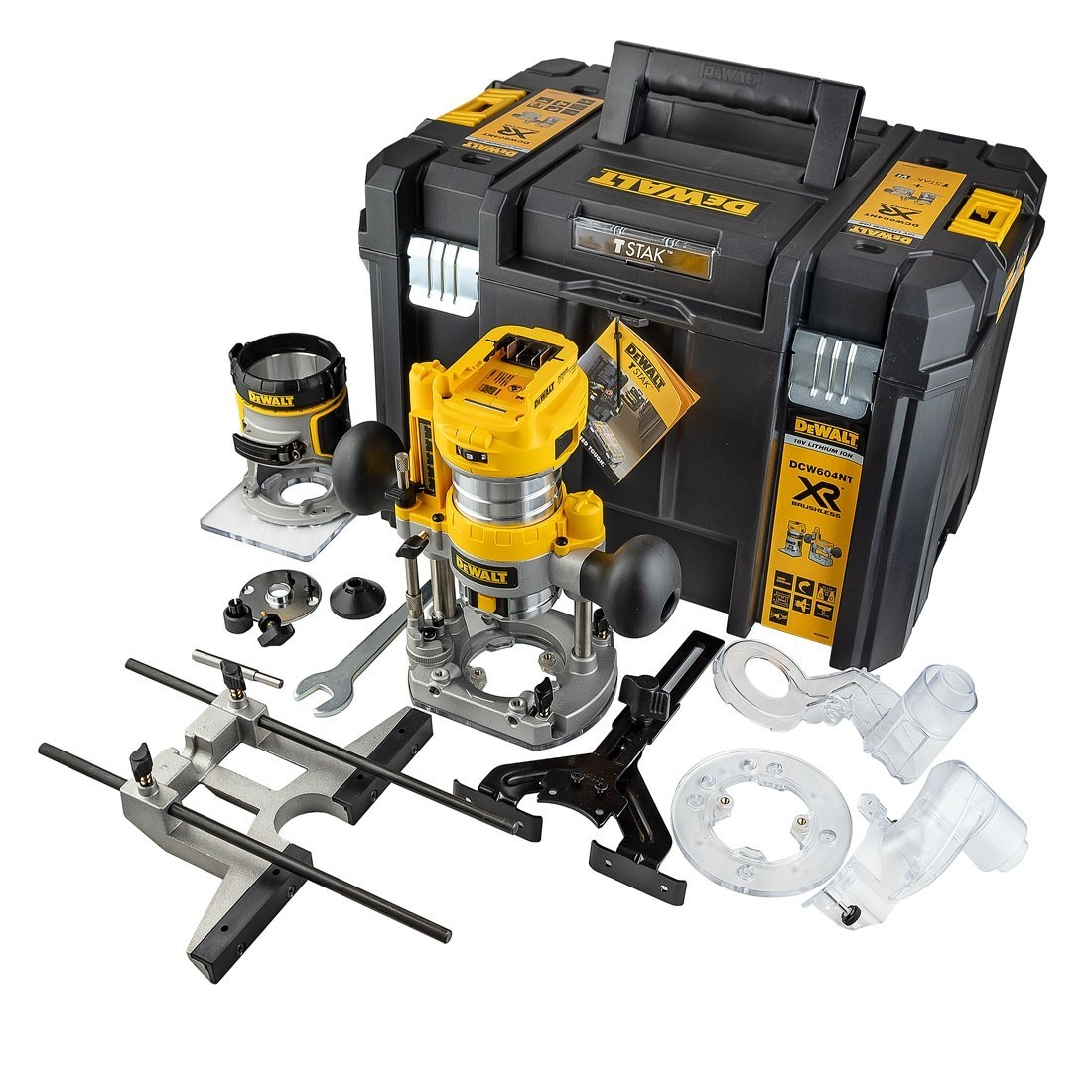 Akumuliatorinė freza DeWalt DCW604NT, 18 V, (be akum. ir krov.) Akumuliatorinė freza DeWalt DCW604NT, 18 V, (be akum. ir krov.)