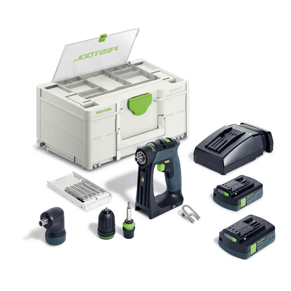 Akumuliatorinis gręžtuvas-suktuvas Festool CXS 18 C 3,0-Set, 18 V, 2 x 3,0 Ah, (576884) Akumuliatorinis gręžtuvas-suktuvas Festool CXS 18 C 3,0-Set, 18 V, 2 x 3,0 Ah, (576884)