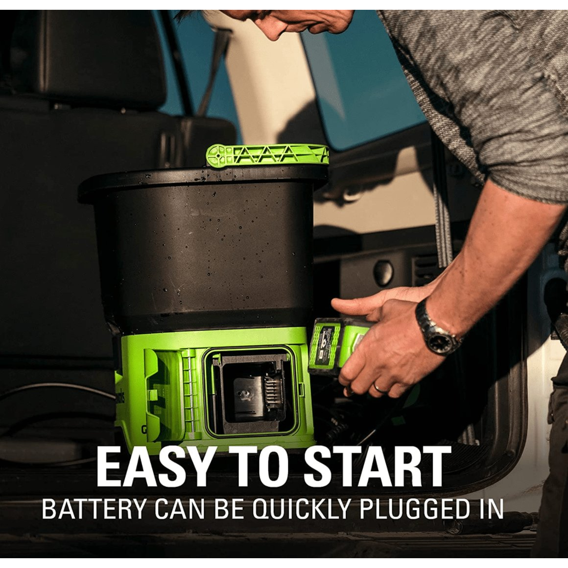 Akumuliatorinė aukšto slėgio plovykla Greenworks GDC40, 40 V, ( be akum. ir krov.) 1