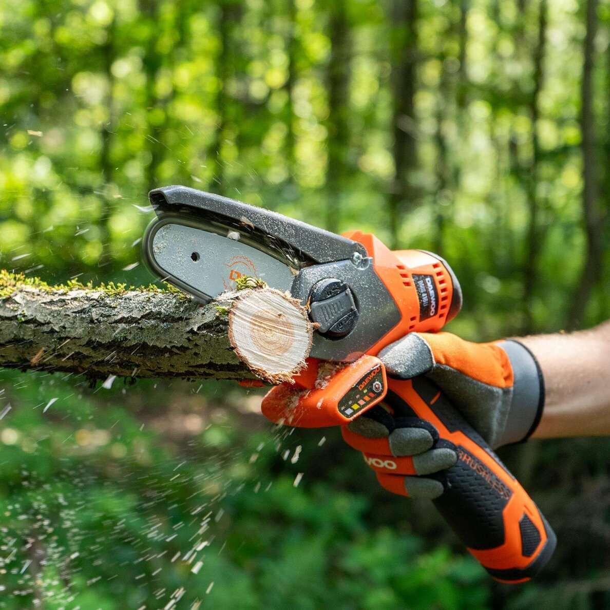 Akumuliatorinis grandininis pjūklas DAEWOO DACS 416Li SET, 16V, 2.5Ah 1 Akumuliatorinis grandininis pjūklas DAEWOO DACS 416Li SET, 16V, 2.5Ah 1