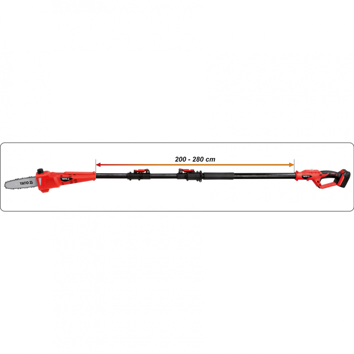 Akumuliatorinė akštapjovė Yato, 18 V, 1x2,0 Ah 4 Akumuliatorinė akštapjovė Yato, 18 V, 1x2,0 Ah 4