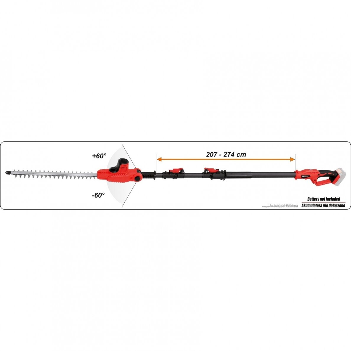 Akumuliatorinė akštapjovė Yato YT-82835, 18V (be akumuliatoriaus ir kroviklio) 2 Akumuliatorinė akštapjovė Yato YT-82835, 18V (be akumuliatoriaus ir kroviklio) 2