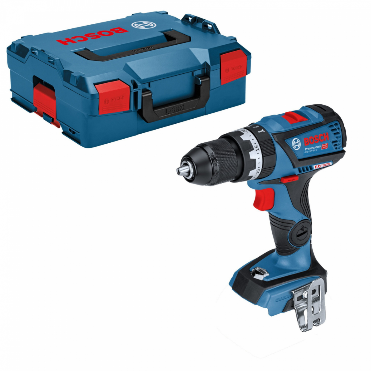 Akumuliatorinis smūginis gręžtuvas-suktuvas Bosch GSB 18V-60 C, 18 V, (be akum. ir krov.) Akumuliatorinis smūginis gręžtuvas-suktuvas Bosch GSB 18V-60 C, 18 V, (be akum. ir krov.)