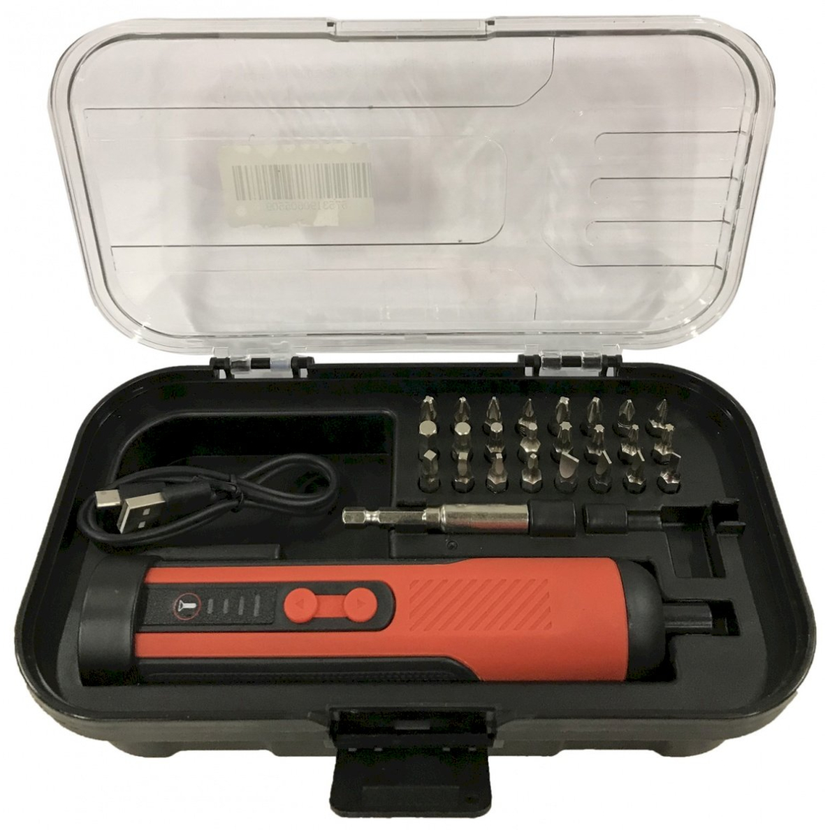 Akumuliatorinis atsuktuvas | USB | su antgalių rinkiniu | 24 vnt. (CES26) Akumuliatorinis atsuktuvas | USB | su antgalių rinkiniu | 24 vnt. (CES26)