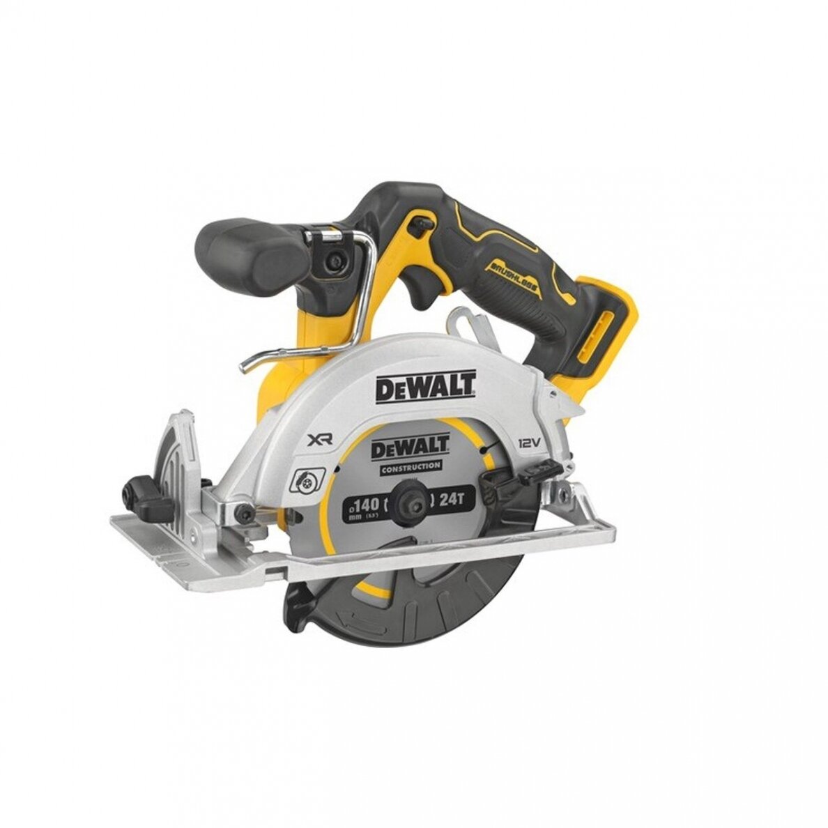 Akumuliatorinis diskinis pjūklas DeWalt DCS512N-XJ, 12 V (be akum. ir krov.) Akumuliatorinis diskinis pjūklas DeWalt DCS512N-XJ, 12 V (be akum. ir krov.)