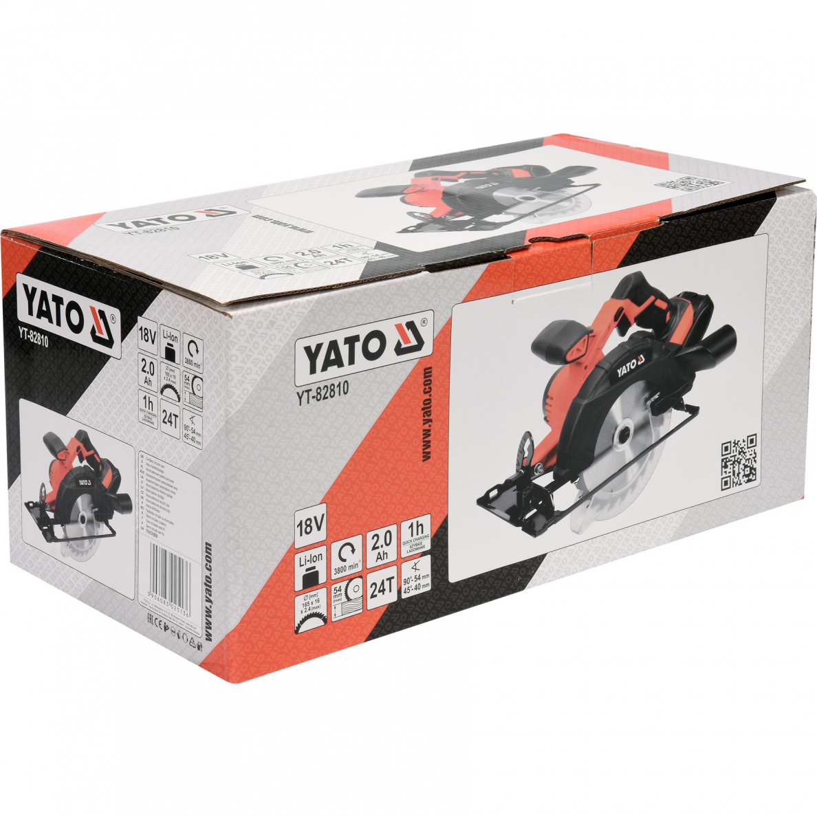 Akumuliatorinis diskinis pjūklas Yato, 18 V, 2,0 Ah 2 Akumuliatorinis diskinis pjūklas Yato, 18 V, 2,0 Ah 2