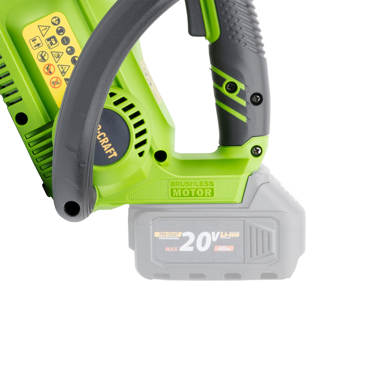 Akumuliatorinis genėjimo pjūklas ProCraft PKA42Li, 20 V (be akumuliatorių ir kroviklio) 2 Akumuliatorinis genėjimo pjūklas ProCraft PKA42Li, 20 V (be akumuliatorių ir kroviklio) 2