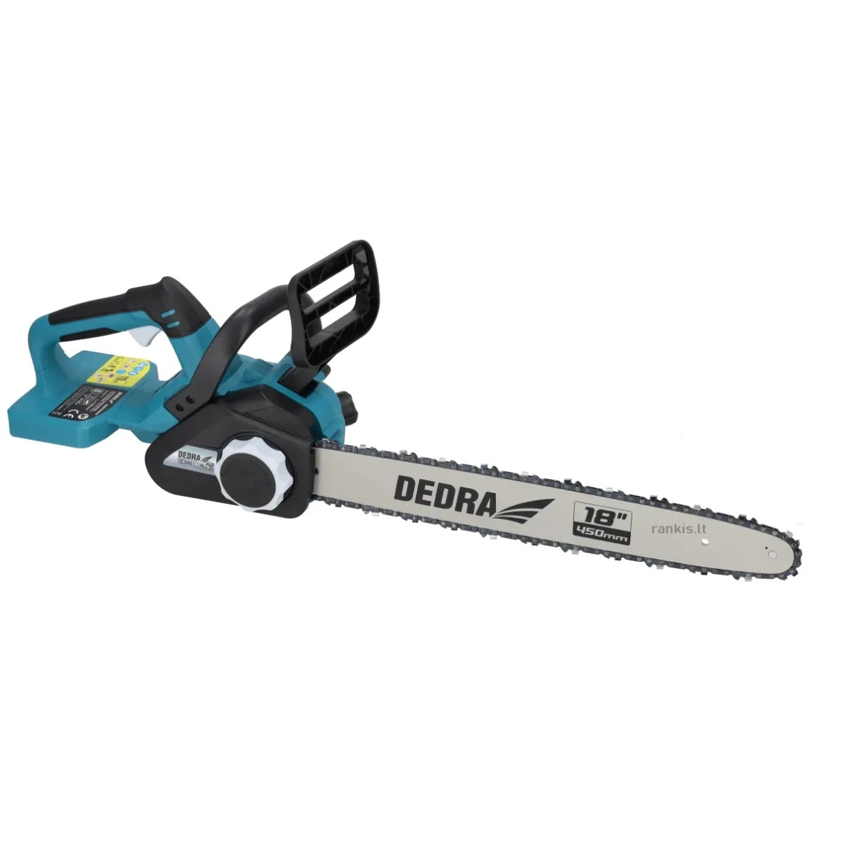 Akumuliatorinis grandininis pjūklas Dedra DED7184VA, 2x18V, bešepetėlis 2