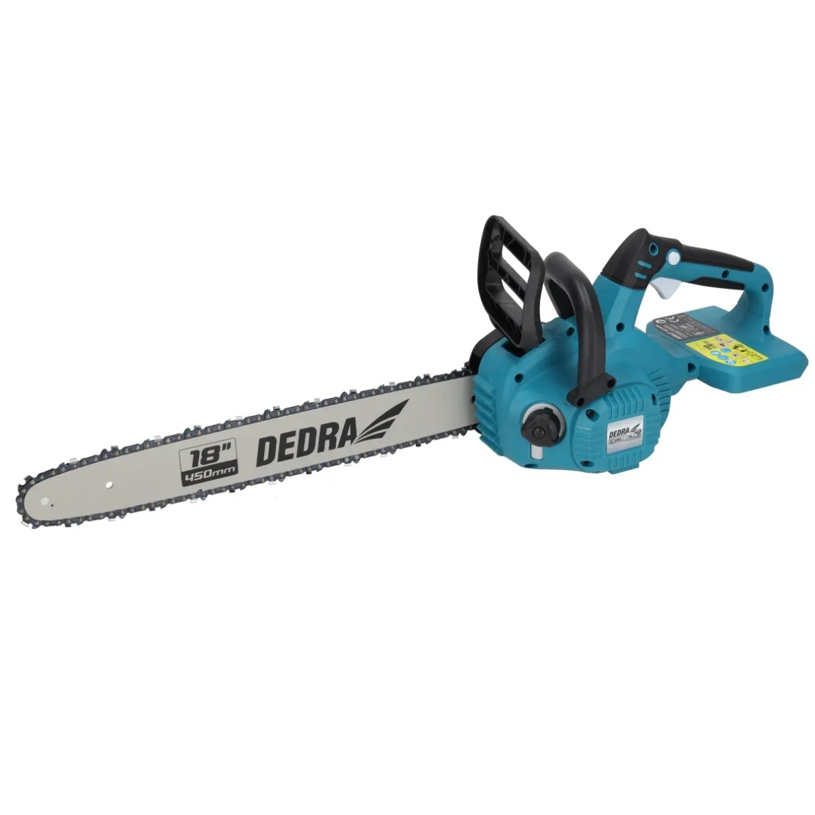 Akumuliatorinis grandininis pjūklas Dedra DED7184VA, 2x18V, bešepetėlis 1 Akumuliatorinis grandininis pjūklas Dedra DED7184VA, 2x18V, bešepetėlis 1