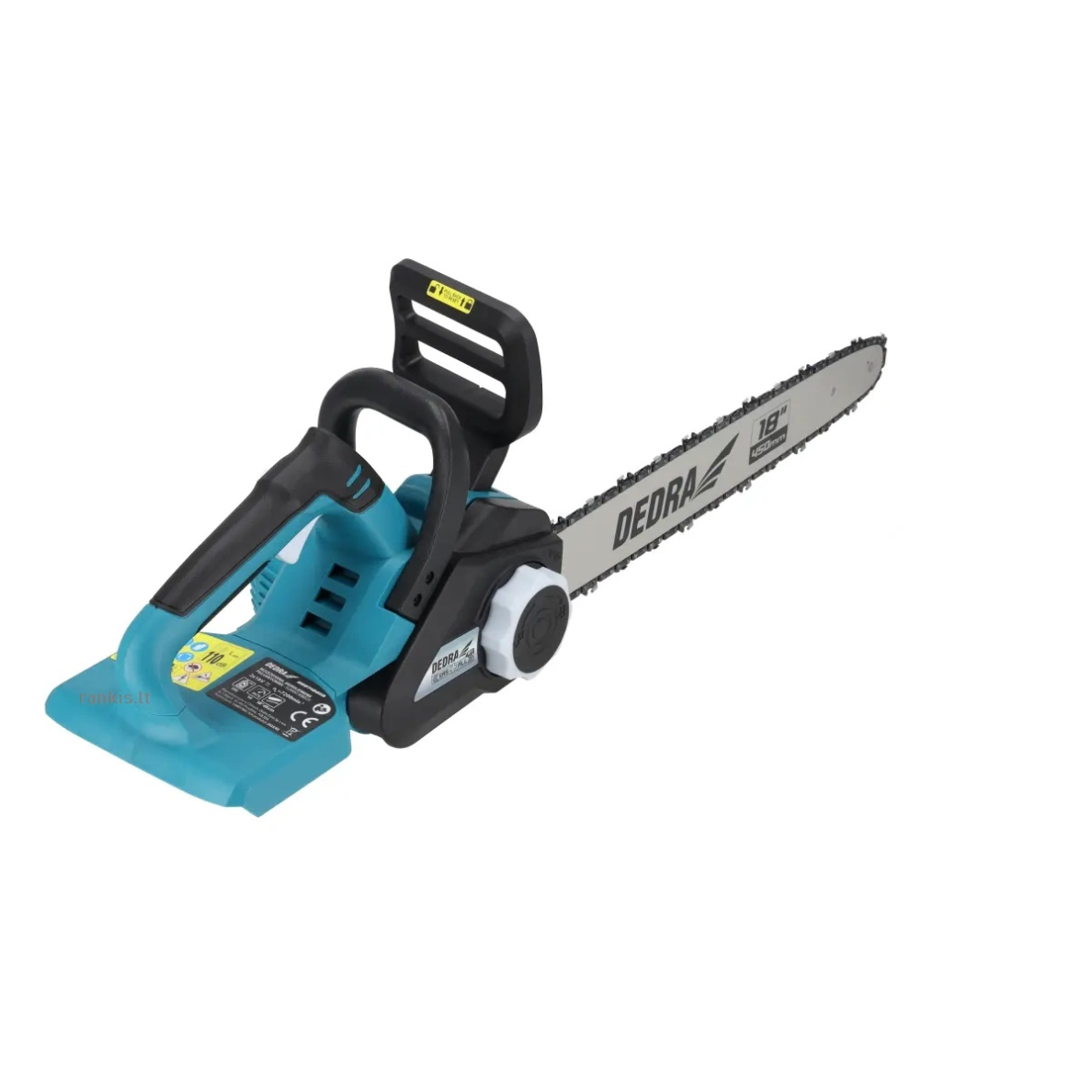 Akumuliatorinis grandininis pjūklas Dedra DED7184VA, 2x18V, bešepetėlis 5 Akumuliatorinis grandininis pjūklas Dedra DED7184VA, 2x18V, bešepetėlis 5