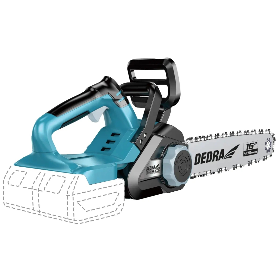 Akumuliatorinis grandininis pjūklas Dedra DED7184VA, 2x18V, bešepetėlis