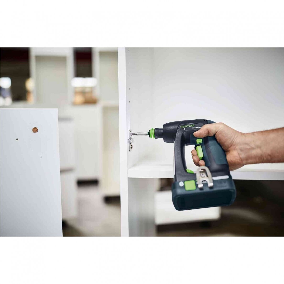 Akumuliatorinis gręžtuvas-suktuvas Festool C 18 HPC 4,0 I-Plus, 18 V, 2 x 4.0 Ah, (576435) 2 Akumuliatorinis gręžtuvas-suktuvas Festool C 18 HPC 4,0 I-Plus, 18 V, 2 x 4.0 Ah, (576435) 2
