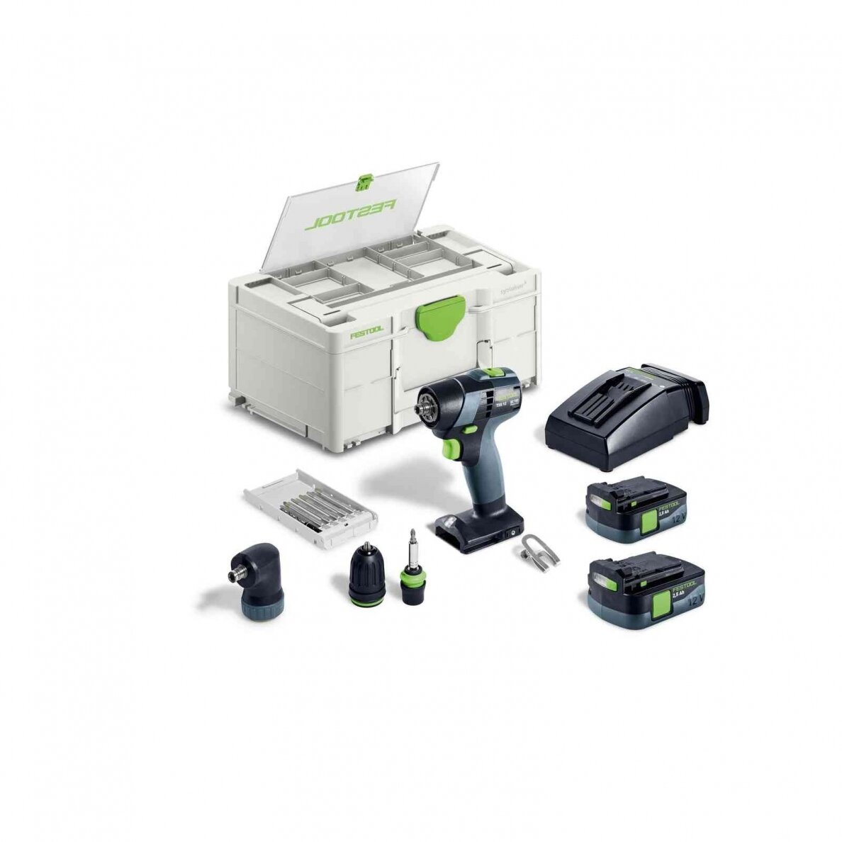 Akumuliatorinis gręžtuvas-suktuvas Festool TXS 12 2,5-Set (576874) Akumuliatorinis gręžtuvas-suktuvas Festool TXS 12 2,5-Set (576874)