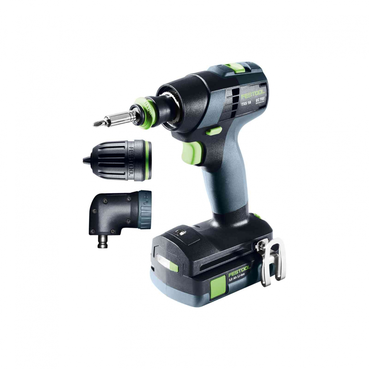 Akumuliatorinis gręžtuvas-suktuvas Festool TXS 18 C 3,0-Set, 18 V, 2 x 3,0 Ah, (576896) 1 Akumuliatorinis gręžtuvas-suktuvas Festool TXS 18 C 3,0-Set, 18 V, 2 x 3,0 Ah, (576896) 1