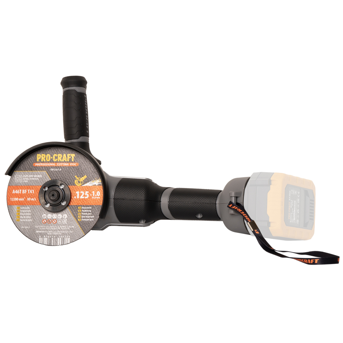 Akumuliatorinis kampinis šlifuoklis ProCraft AG125Abb, 20 V, (be akum. ir krov.) 3 Akumuliatorinis kampinis šlifuoklis ProCraft AG125Abb, 20 V, (be akum. ir krov.) 3