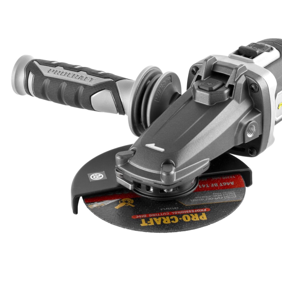 Akumuliatorinis kampinis šlifuoklis ProCraft AG125Cbb, 20 V, (be akum. ir krov.) 3 Akumuliatorinis kampinis šlifuoklis ProCraft AG125Cbb, 20 V, (be akum. ir krov.) 3