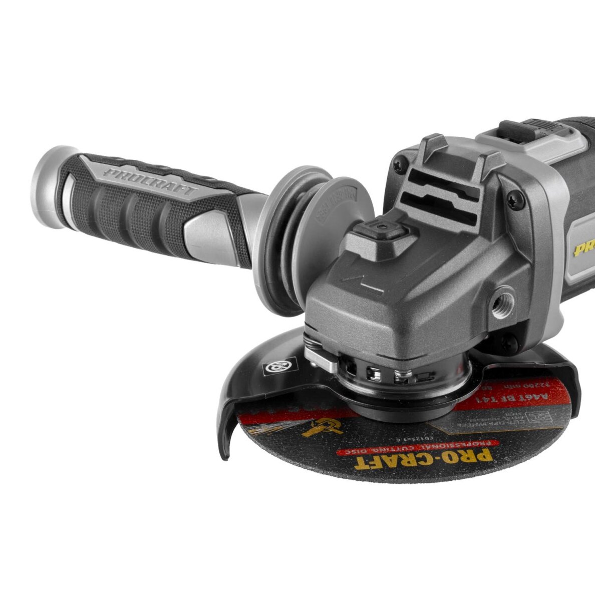 Akumuliatorinis kampinis šlifuoklis ProCraft AG125Bbb, 20 V, (be akum. ir krov.) 6 Akumuliatorinis kampinis šlifuoklis ProCraft AG125Bbb, 20 V, (be akum. ir krov.) 6