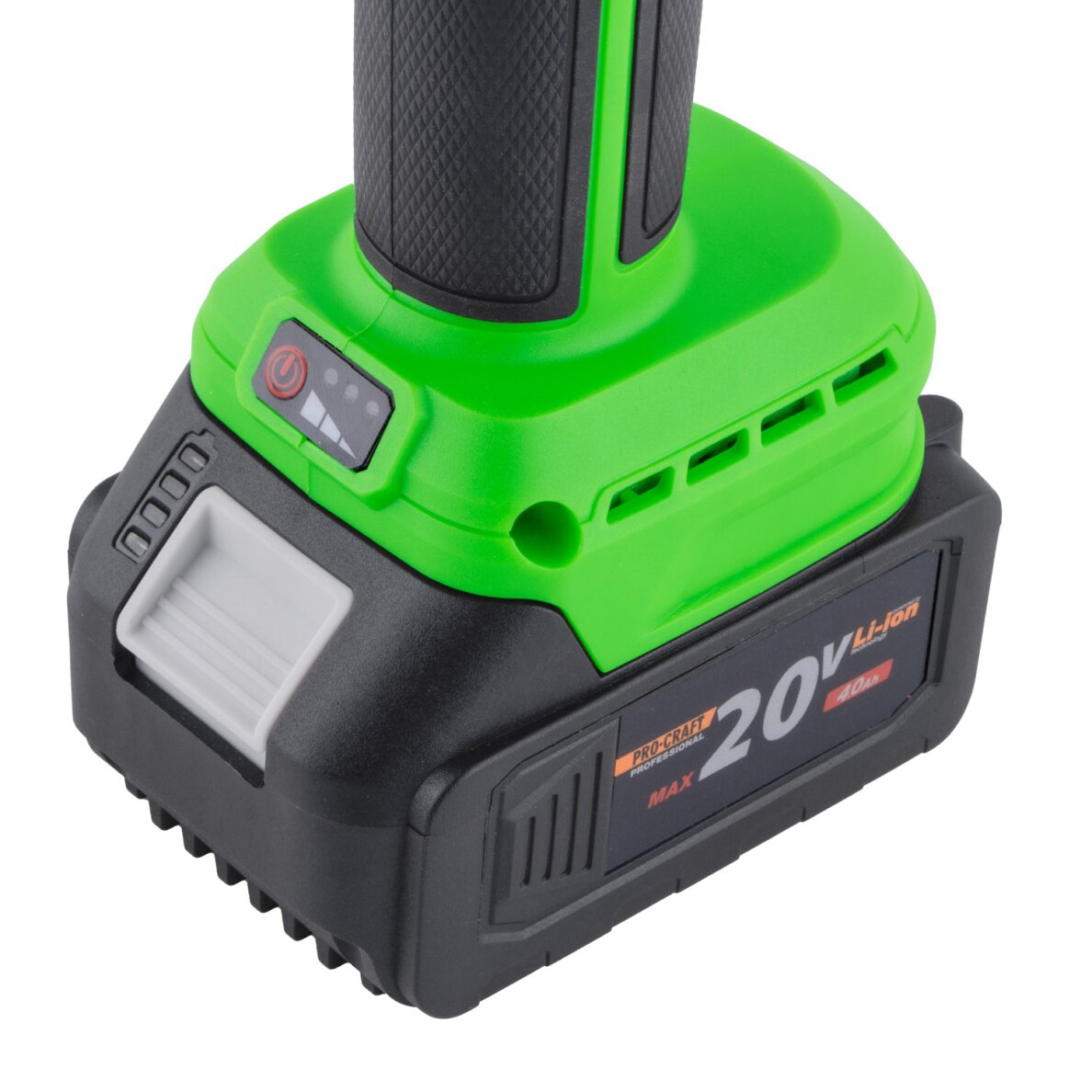 Akumuliatorinis kampinis šlifuoklis „ProCraft PGA22” 7 Akumuliatorinis kampinis šlifuoklis „ProCraft PGA22” 7