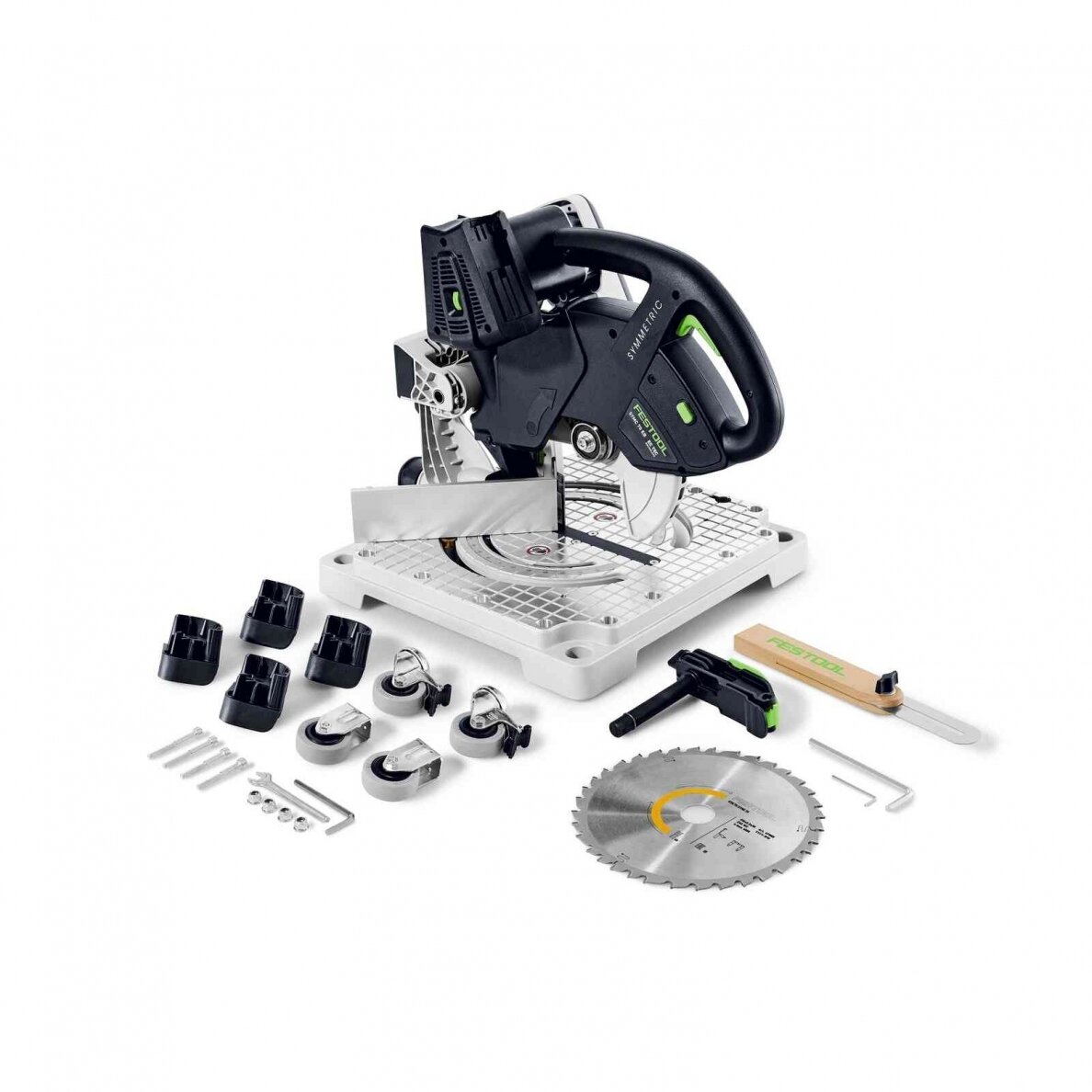 Akumuliatorinis kampų pjaustymo pjūklas SYMMETRIC Festool SYMC 70 EB-Basic (577424) Akumuliatorinis kampų pjaustymo pjūklas SYMMETRIC Festool SYMC 70 EB-Basic (577424)