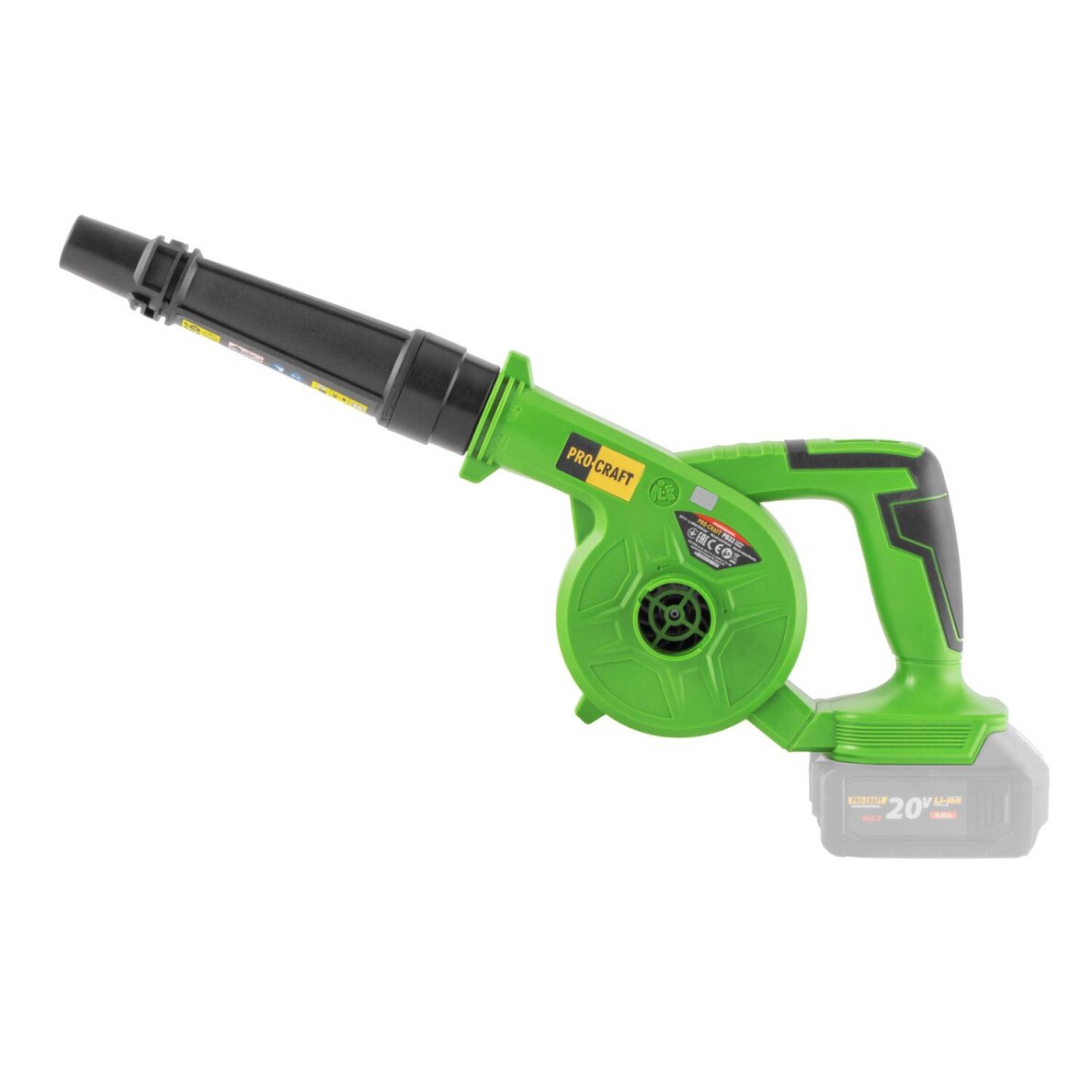 Akumuliatorinis lapų pūstuvas ProCraft PB22bb, 20 V, (be akum. ir krov.) 2