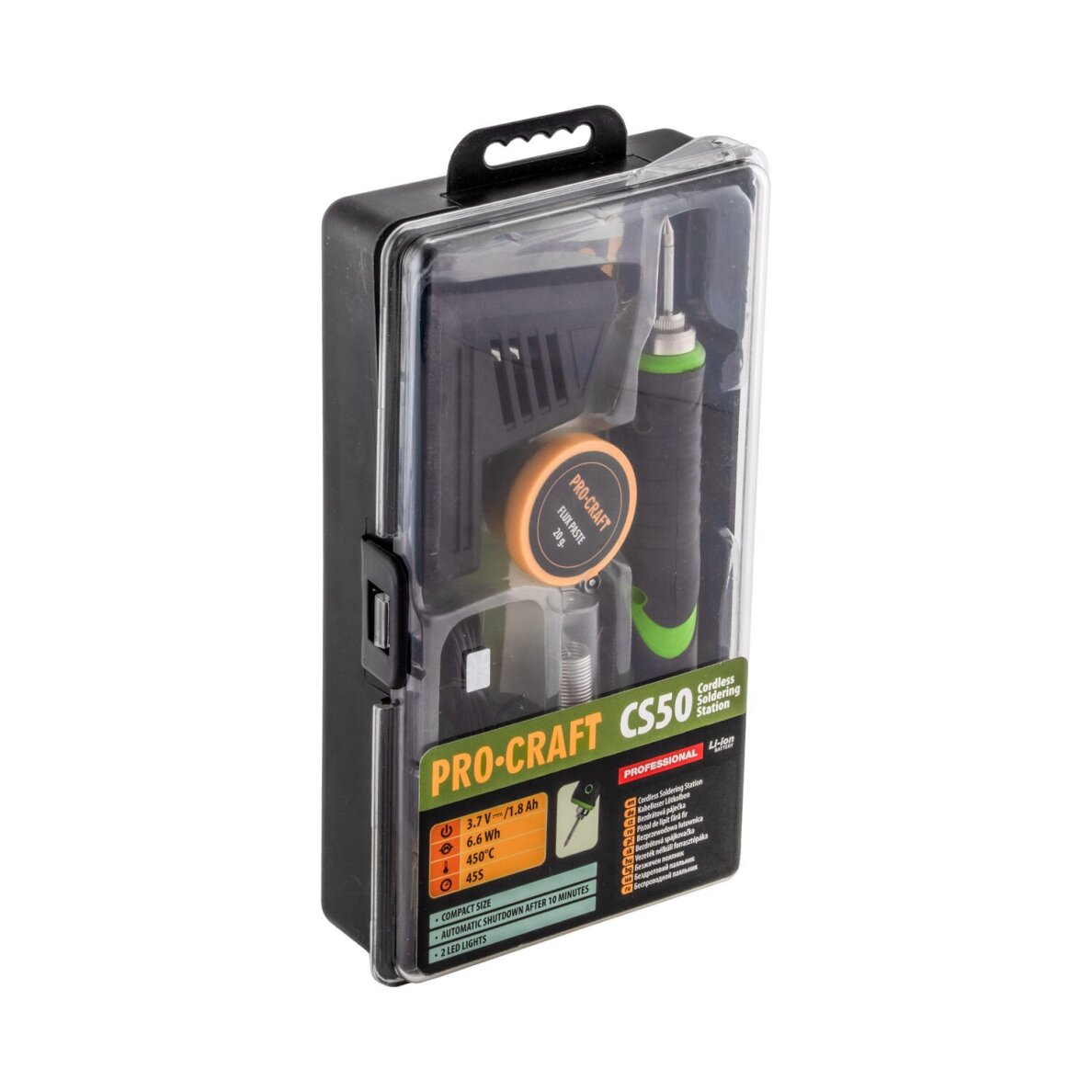 Akumuliatorinis lituoklis Procraft CS50, 3.7V, 1.8Ah, 450C 2