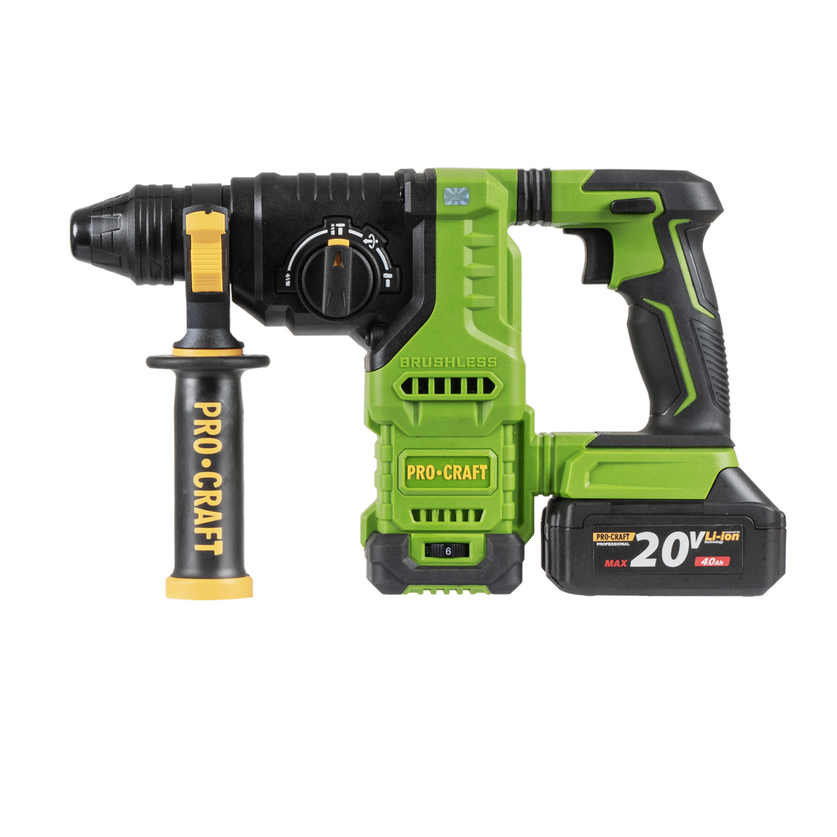 Akumuliatorinis perforatorius ProCraft PHA30, 20V, 2x4,0Ah 1 Akumuliatorinis perforatorius ProCraft PHA30, 20V, 2x4,0Ah 1