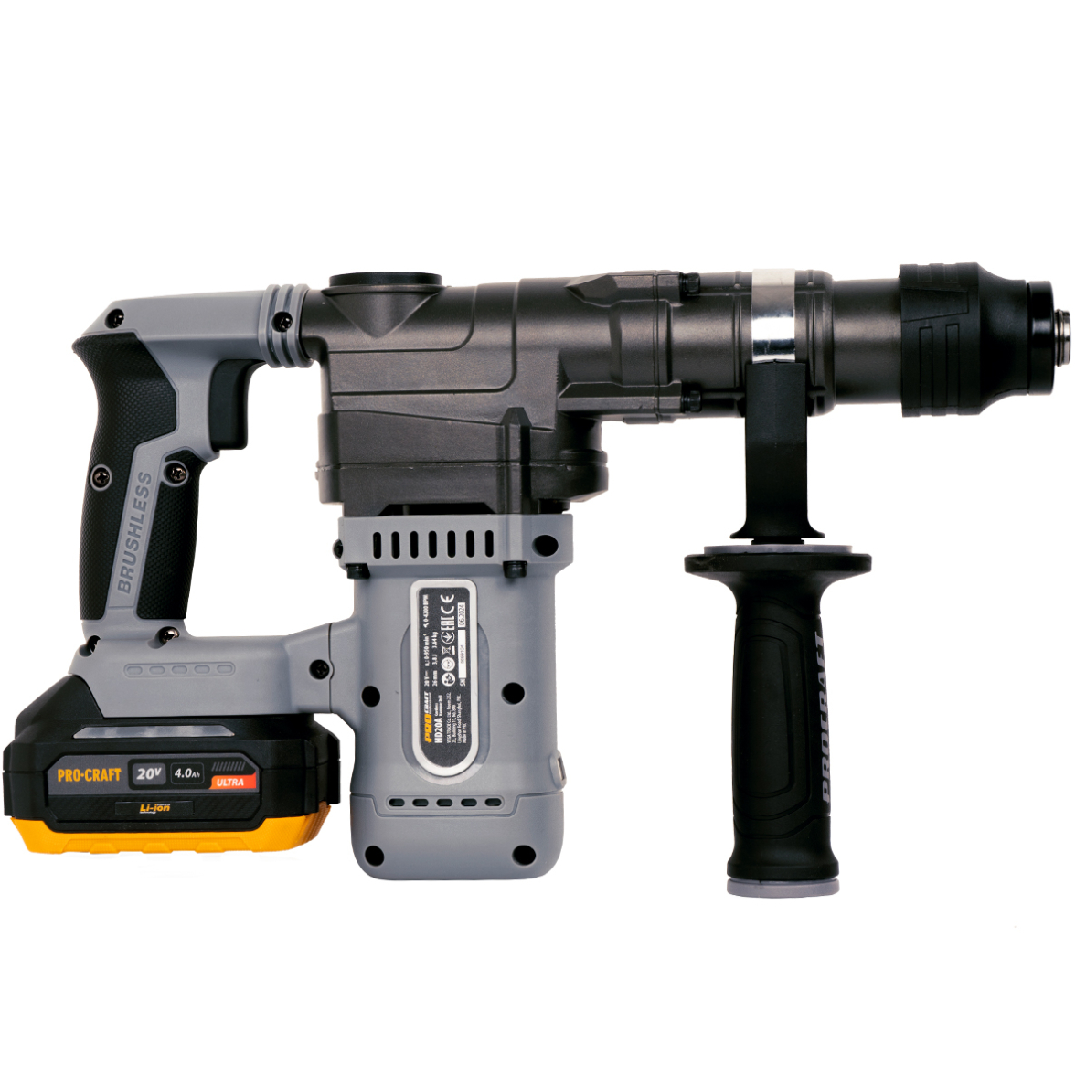 Akumuliatorinis perforatorius ProCraft HD20A, 20 V, 4 Ah 4