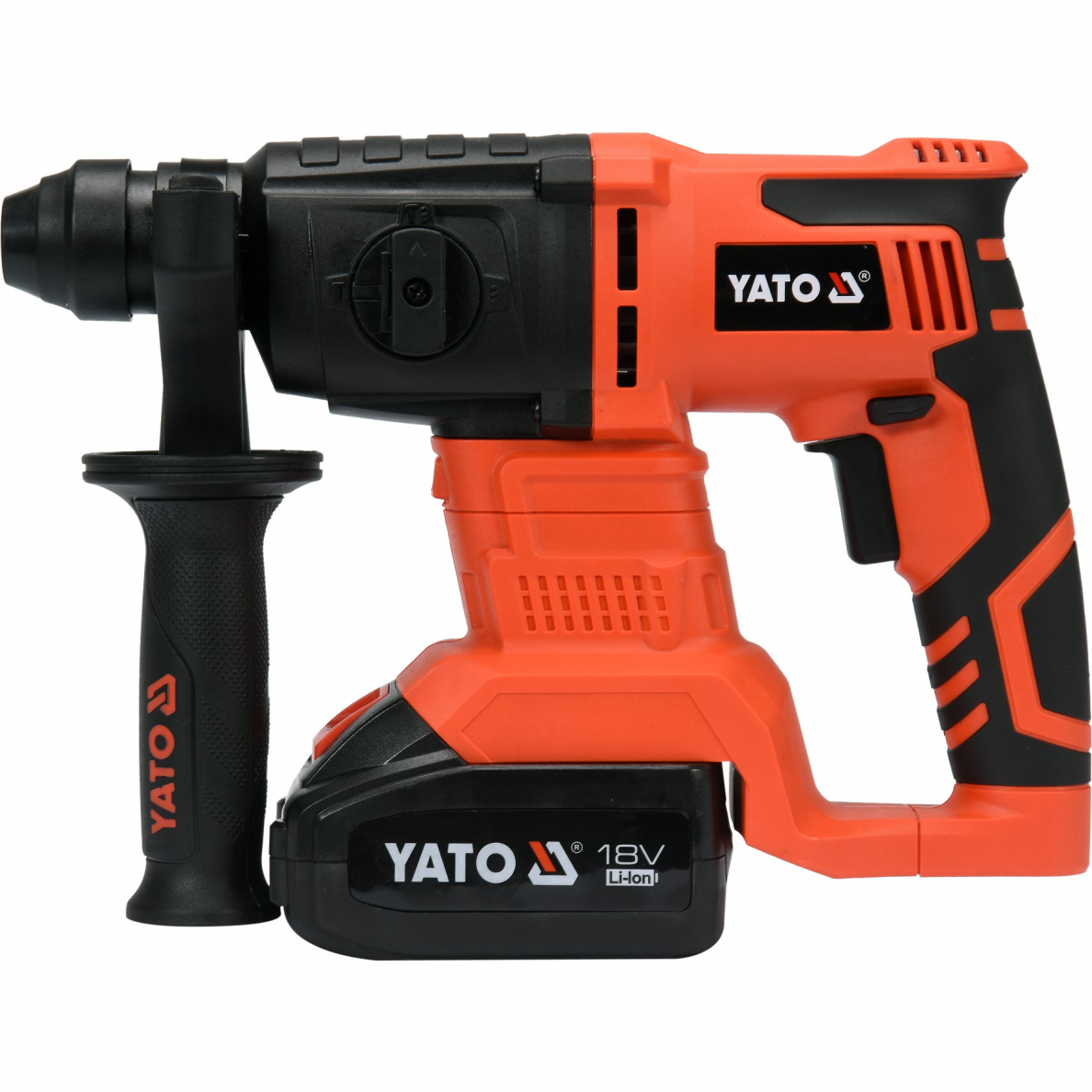 Akumuliatorinis perforatorius Yato, SDS+, 18 V, 3,0 AH 1 Akumuliatorinis perforatorius Yato, SDS+, 18 V, 3,0 AH 1