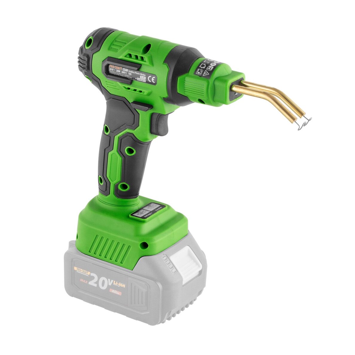 Akumuliatorinis plastiko suvirinimo aparatas Procraft CS40bb 20V (be akum. ir krov.) 4