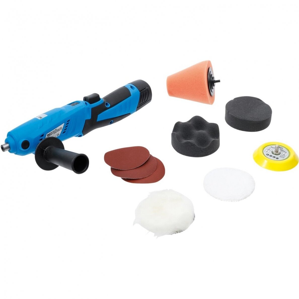 Akumuliatorinis poliruoklis BGS-Technic 9294, 10,8 V, 1.5 Ah 1 Akumuliatorinis poliruoklis BGS-Technic 9294, 10,8 V, 1.5 Ah 1