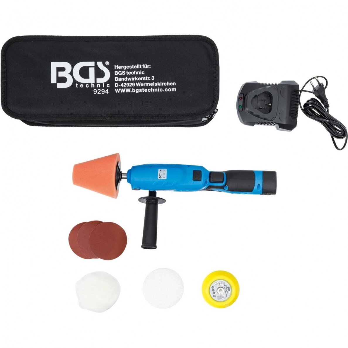 Akumuliatorinis poliruoklis BGS-Technic 9294, 10,8 V, 1.5 Ah 2 Akumuliatorinis poliruoklis BGS-Technic 9294, 10,8 V, 1.5 Ah 2