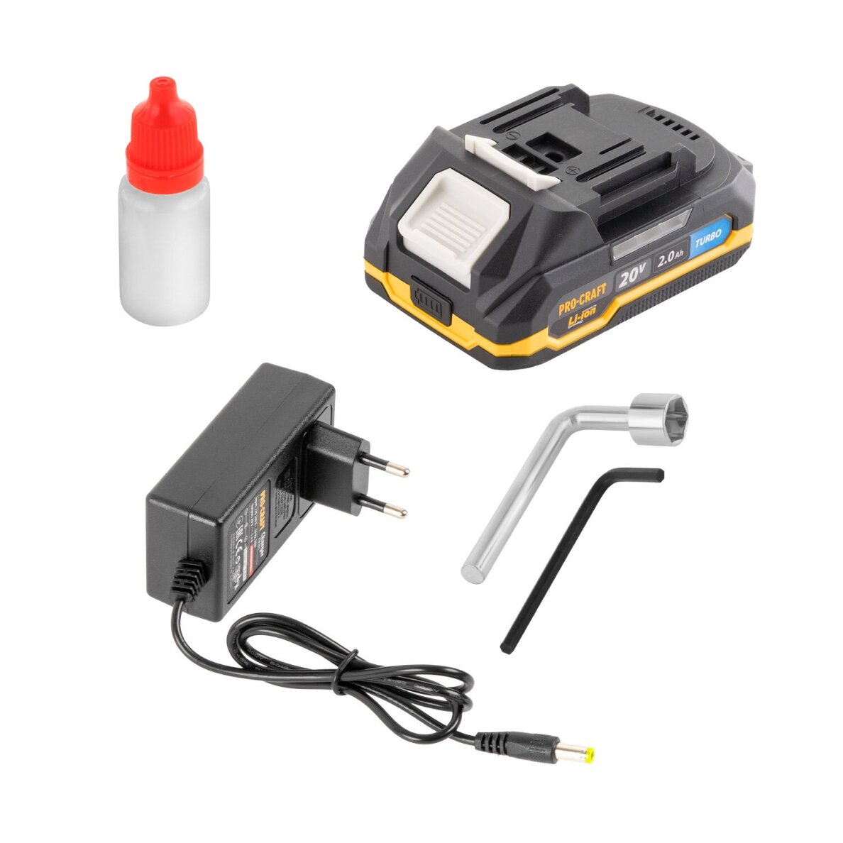 Akumuliatorinis sekatorius ProCraft ES25Li, 20V (1x 2Ah + krov.) 7