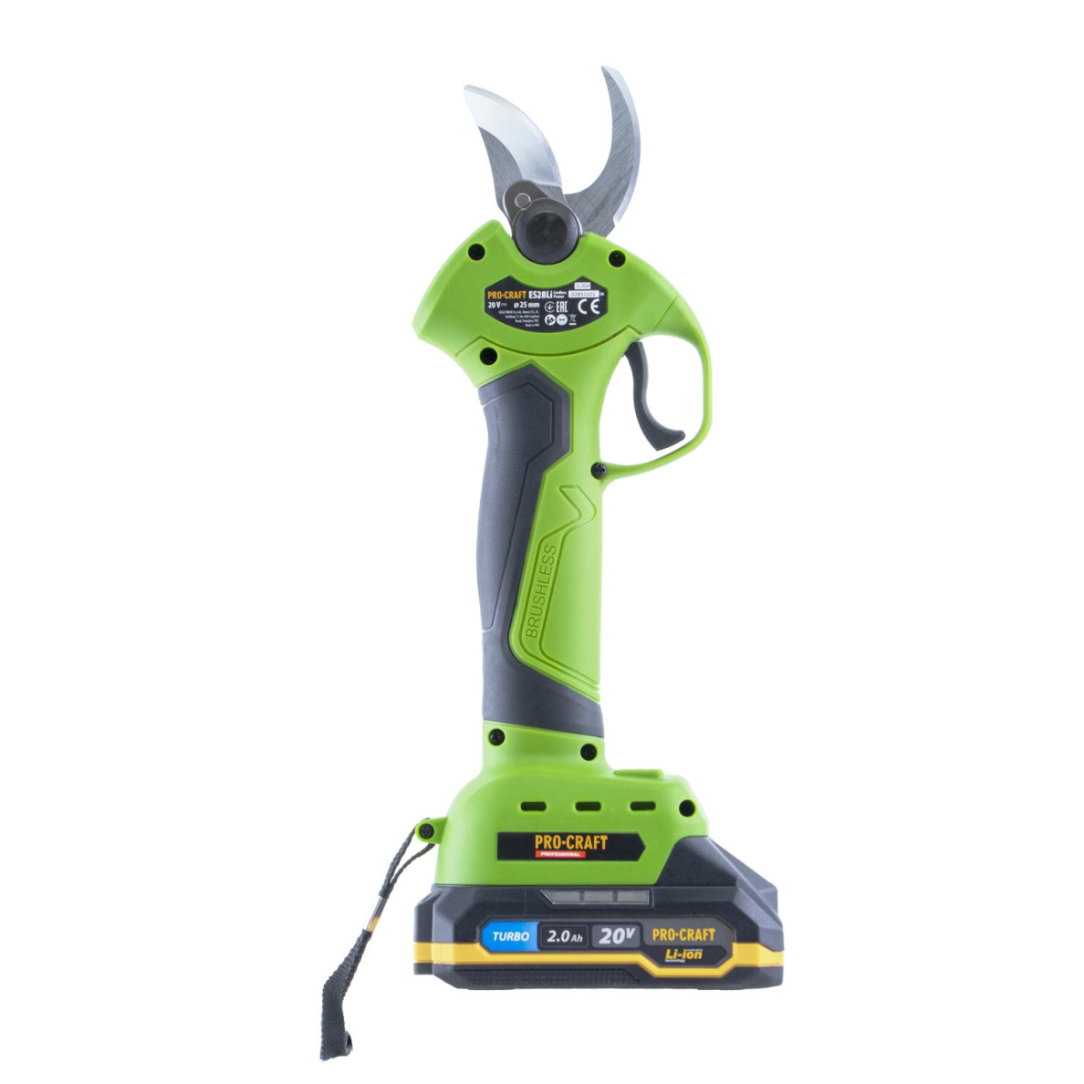 Akumuliatorinis sekatorius ProCraft ES28Li, 20V, 2.0Ah 3